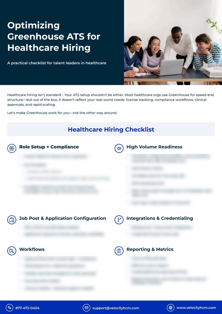 Greenhouse Healthcare Hiring Checklist
